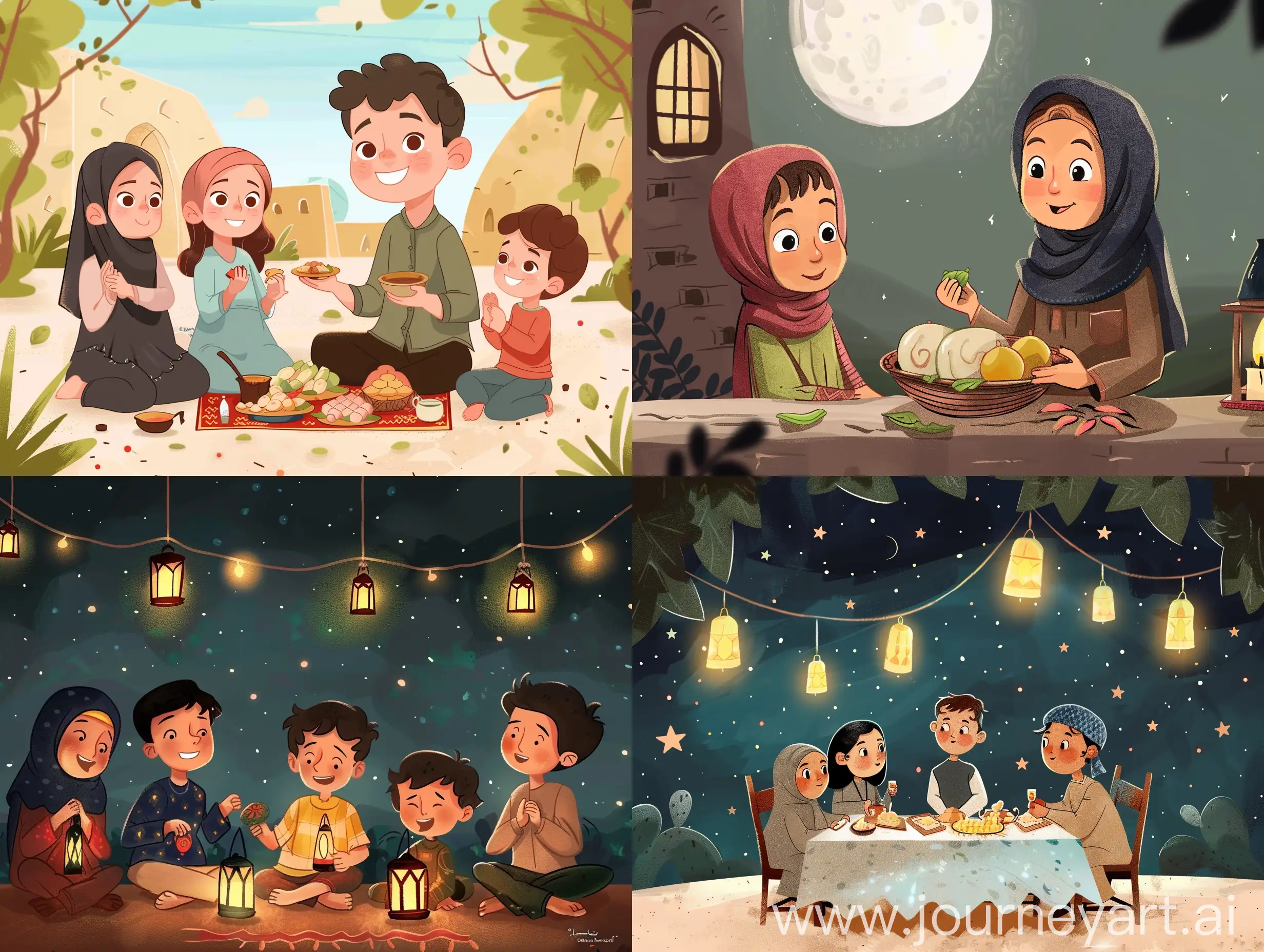 Joyful-Children-Celebrating-Ramadan-in-Gaza