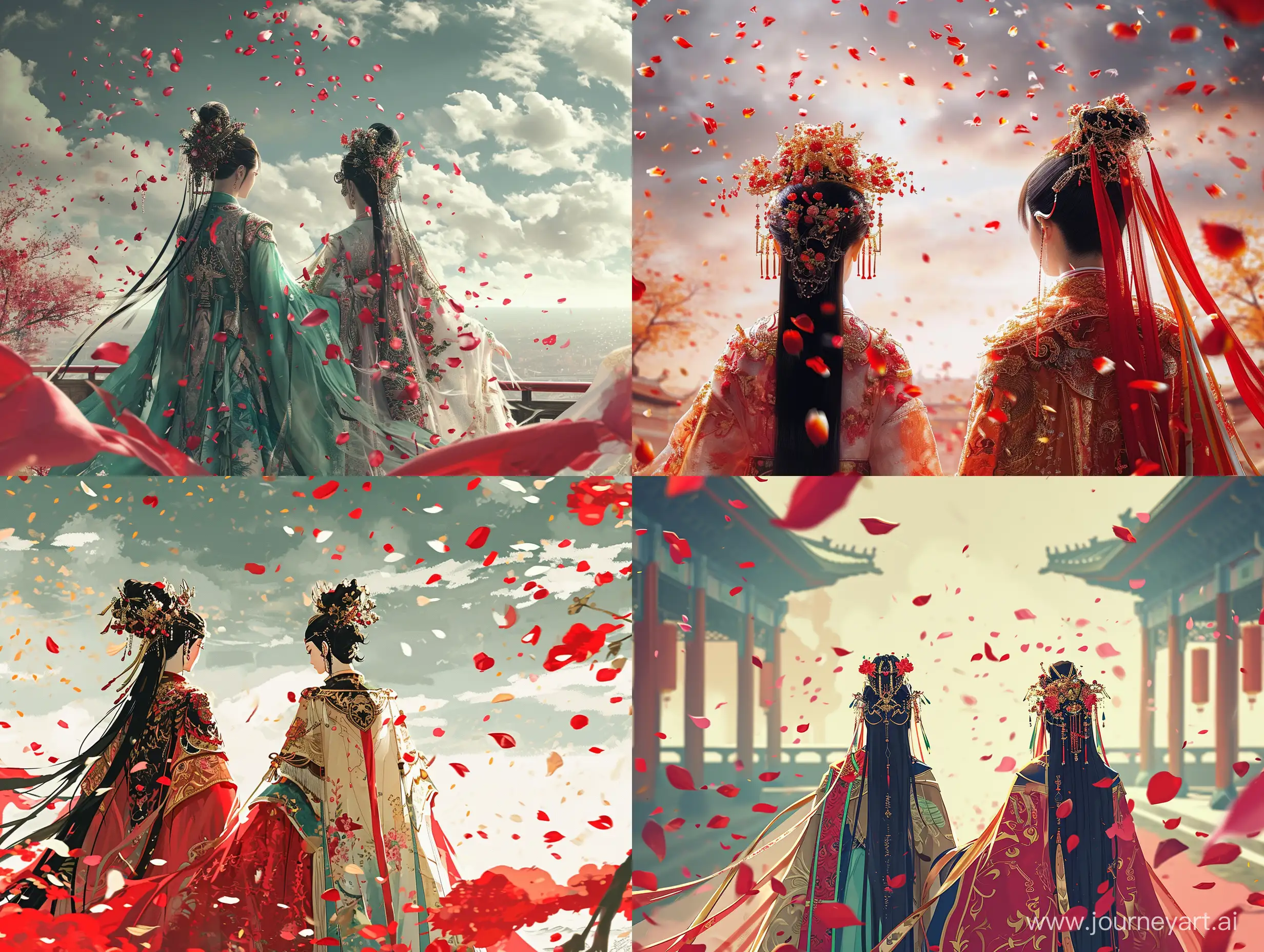 Extravagant-Oriental-Royal-Wedding-with-Falling-Petals