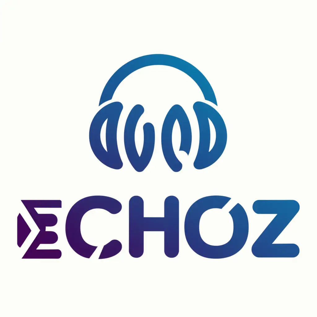a logo design,with the text "Echoz", main symbol:Transcripts Enhanced. Insights Elevated.,Moderate,be used in Technology industry,clear background