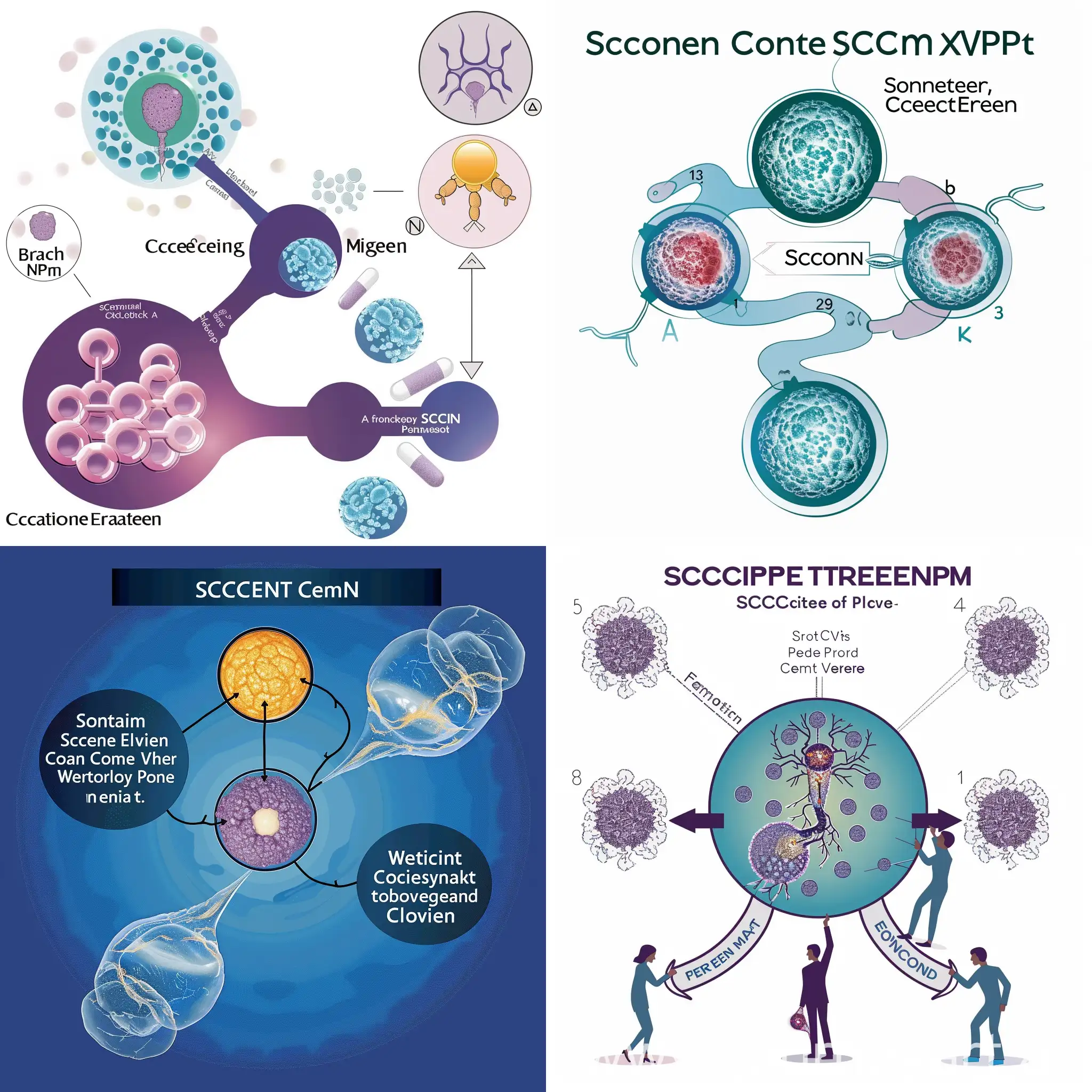 Диаграмма: Процесс ядерного трансфера соматических клеток (SCNT) для терапевтического клонирования