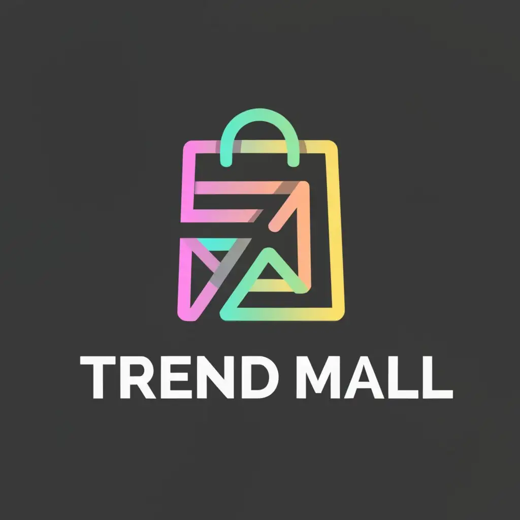 LOGO-Design-For-Trend-Mall-Modern-Shop-Emblem-on-Clear-Background