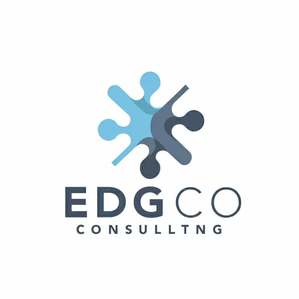 a logo design,with the text "EdgeCo Consulting", main symbol:puzzle,Moderate,be used in Finance industry,clear background