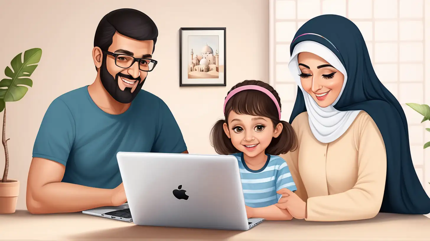 Online Arabic  classes for kids and adults
mother with her son and daughter using ipad and laptop for learning