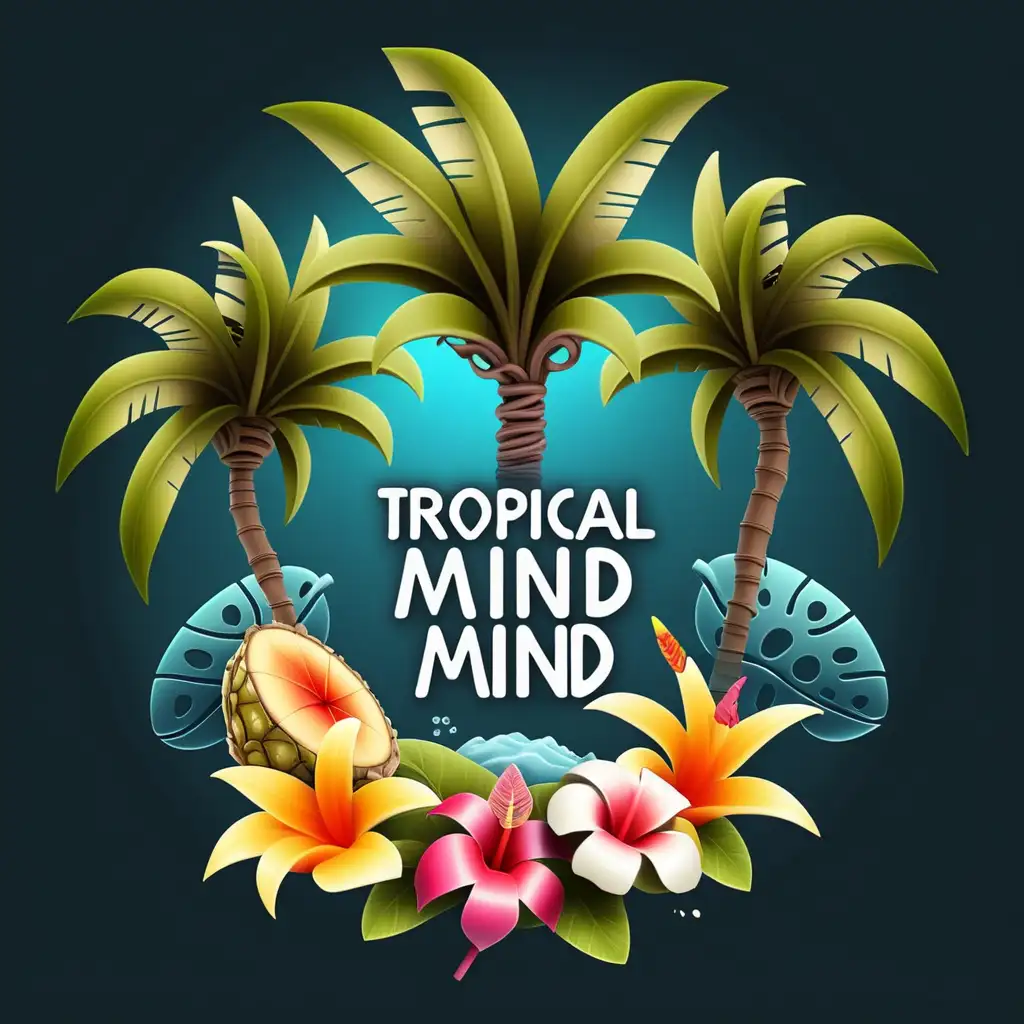 Vibrant Tropical Mind Logo Design