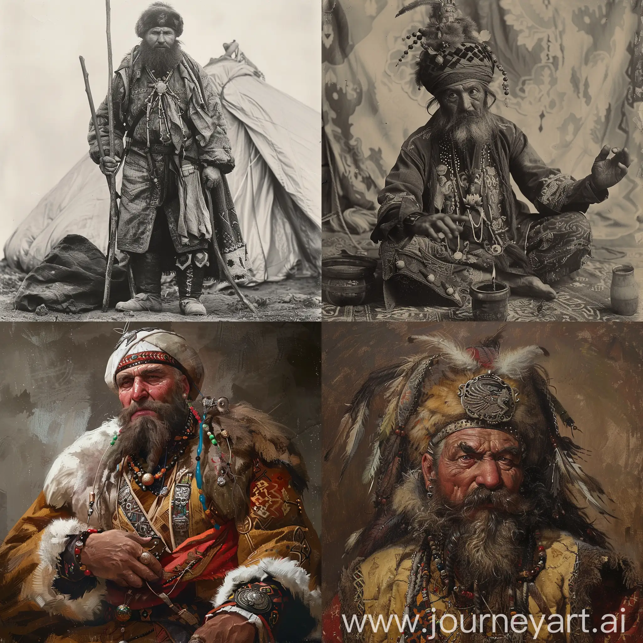 Толстый племенной татарин маг