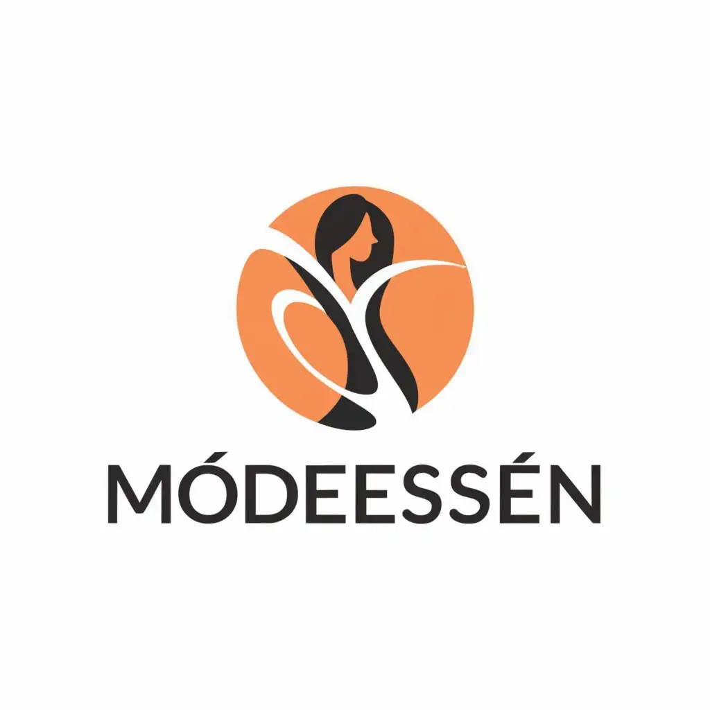a logo design,with the text "ModeEssen", main symbol:women,Moderate,be used in Retail industry,clear background