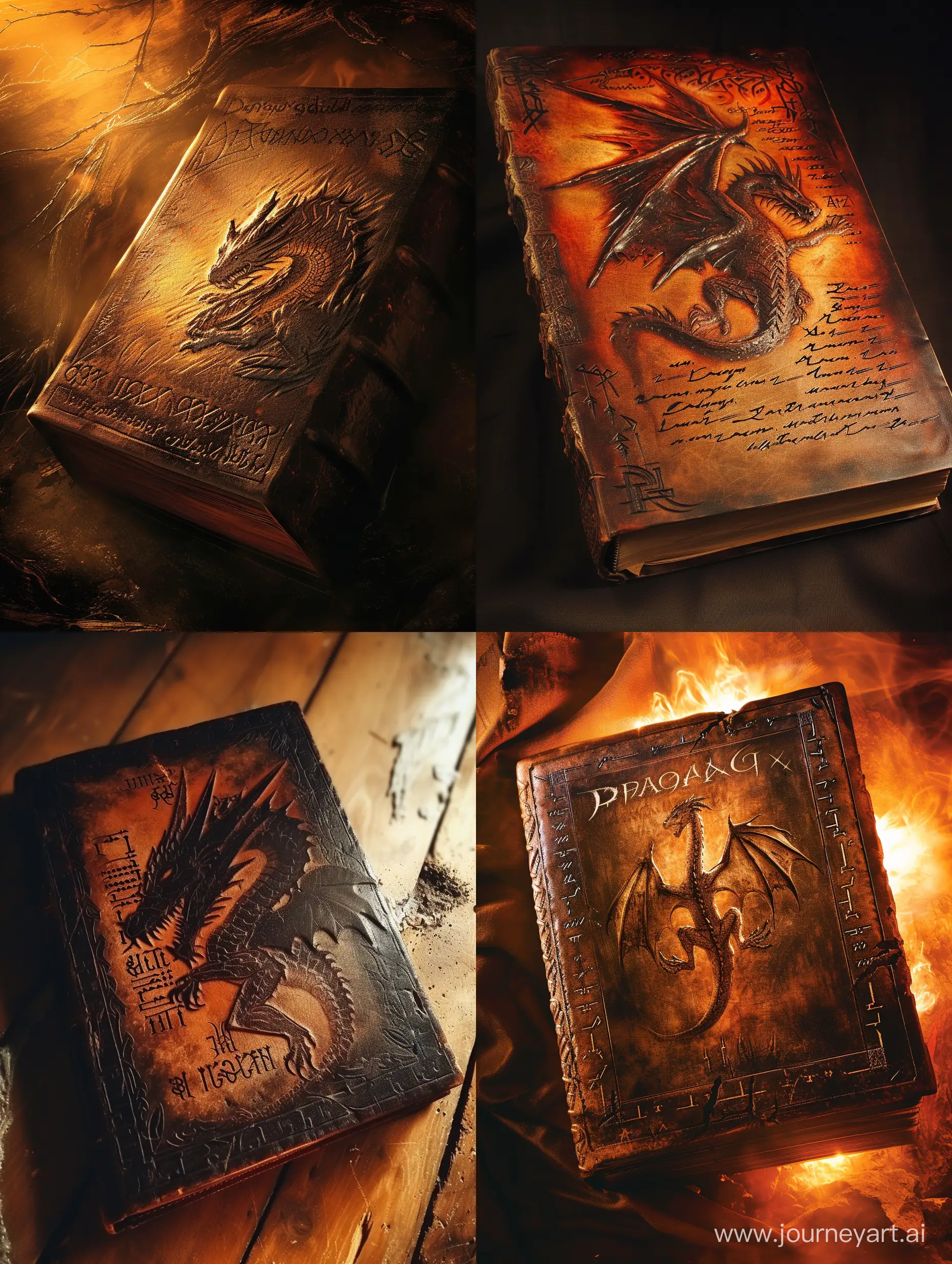 Ancient-Dragonology-Tome-with-Runic-Script-Detailed-and-Terrifying