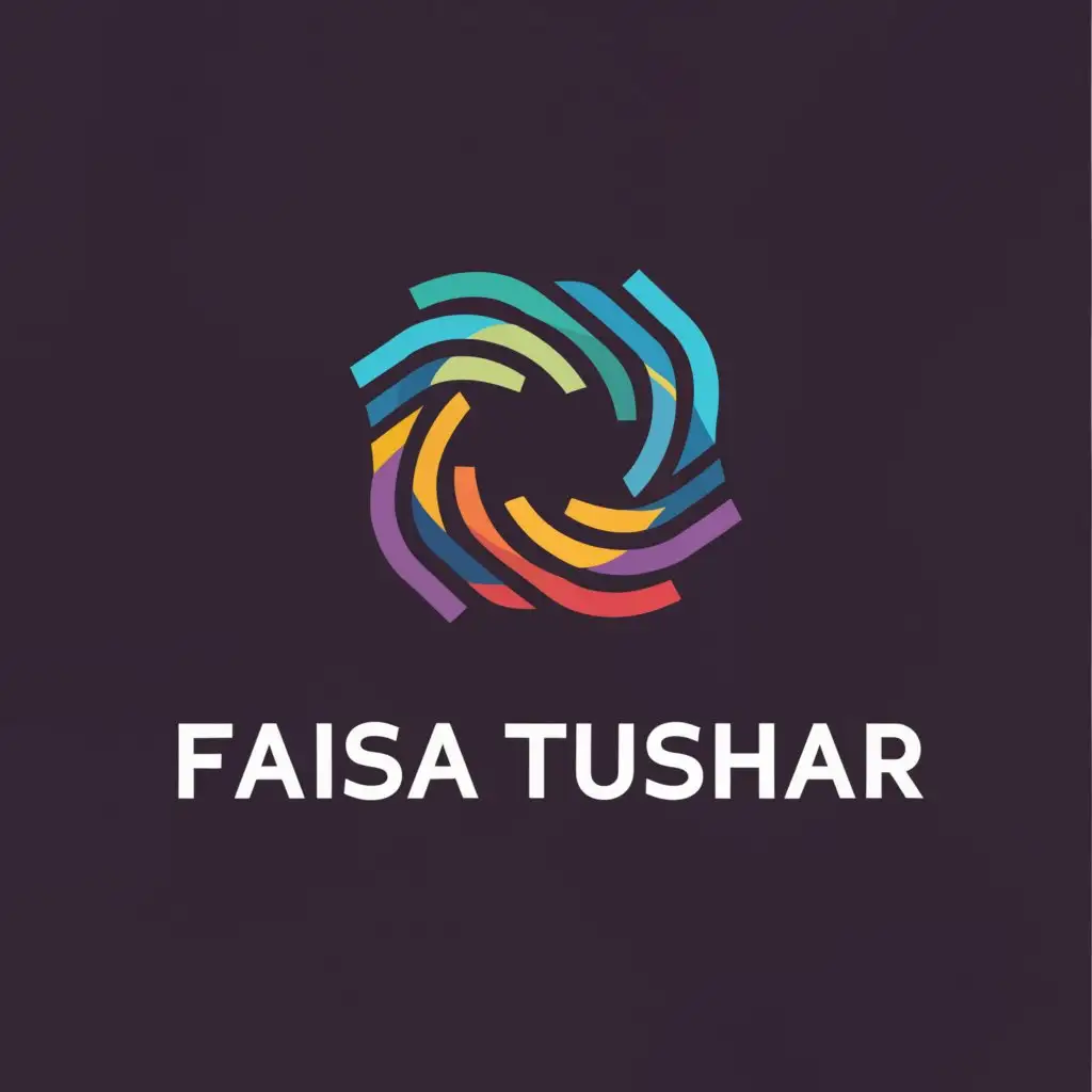 a logo design,with the text "Faisal Tushar", main symbol:circle, development, technology,Moderate,be used in Technology industry,clear background