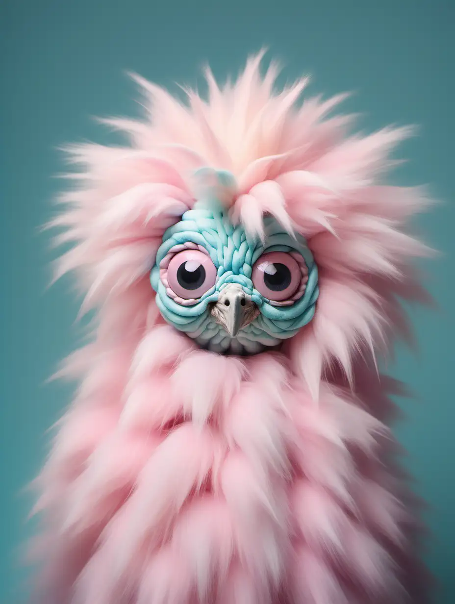 Whimsical Furry Creatures in PicassoInspired Pastel Hues