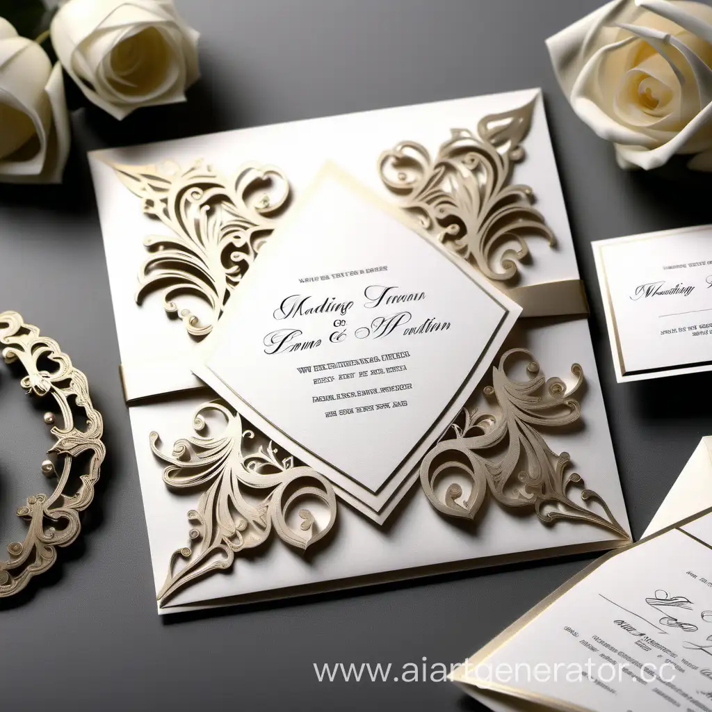 Wedding invitation marriage incroyable fashion 