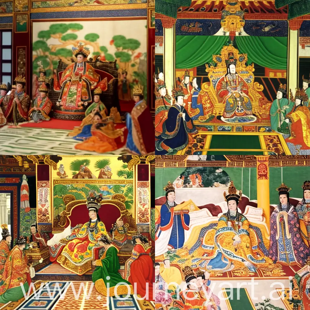 Noble-Expectation-Empress-Dowager-Cixi-Attended-by-Palace-Maids