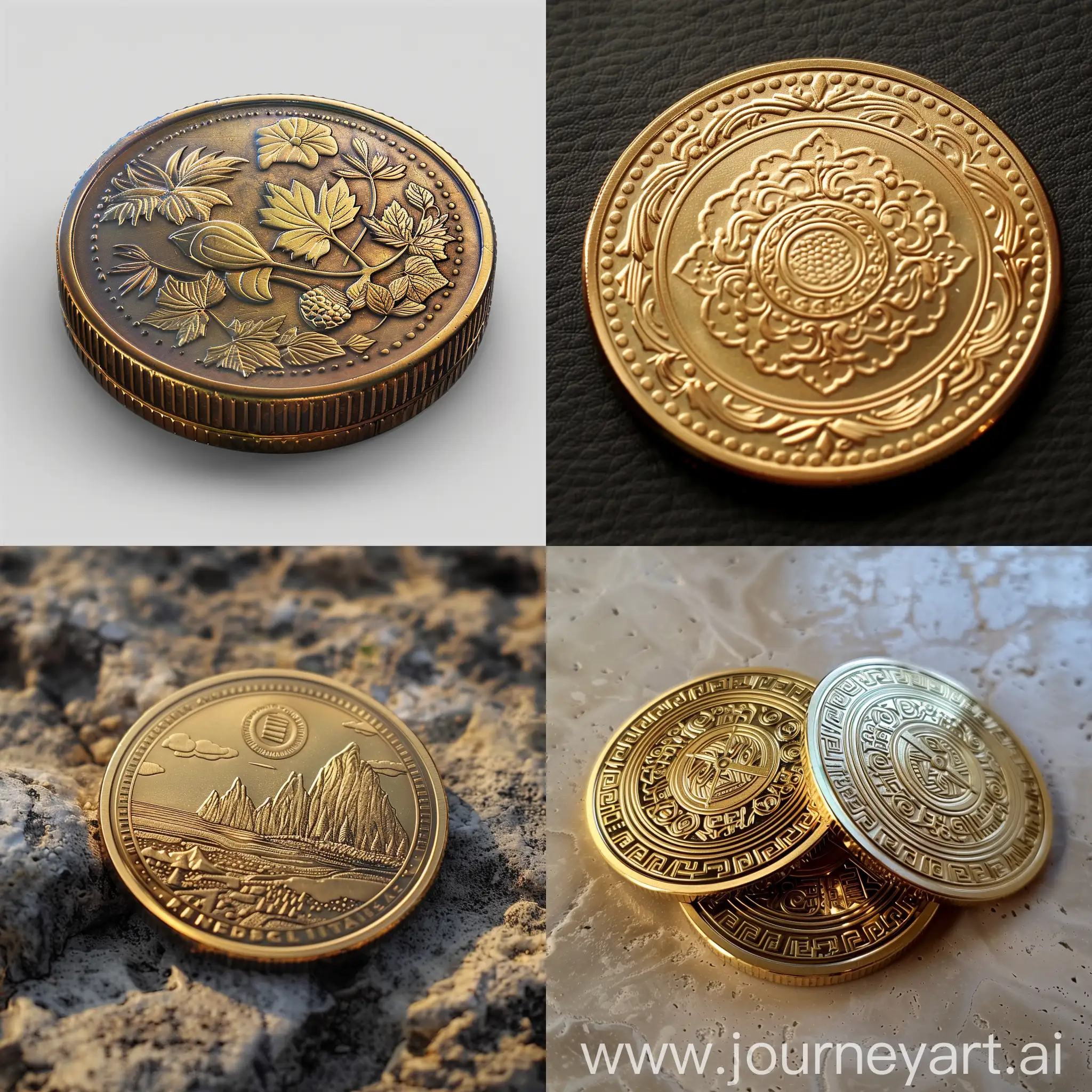 Golden-Coin-on-Dark-Background