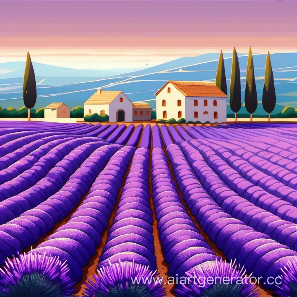 Sunset-in-Full-Bloom-Lavender-Fields