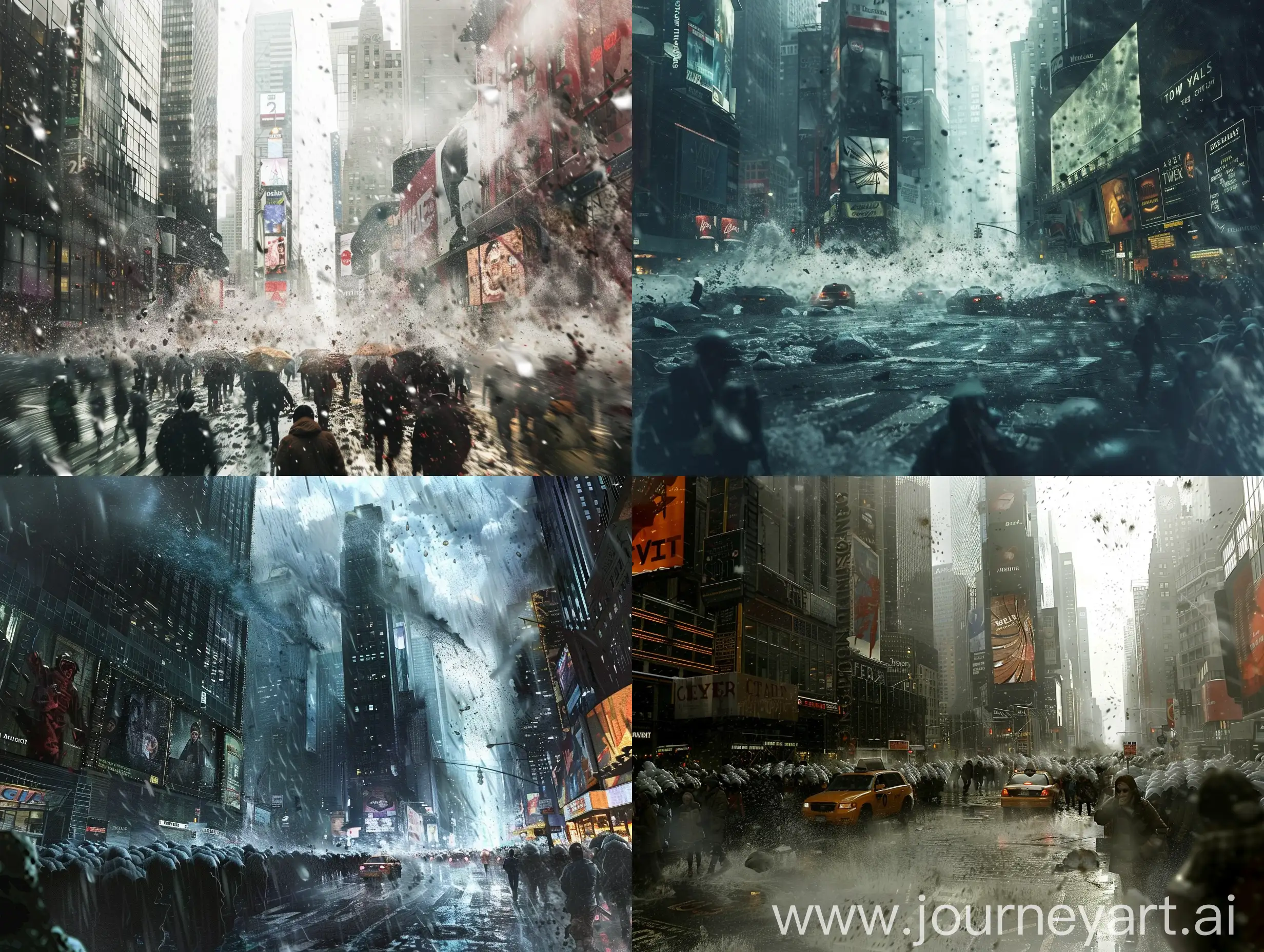 Urban-Chaos-City-Streets-Amid-Hailstorm-Panic