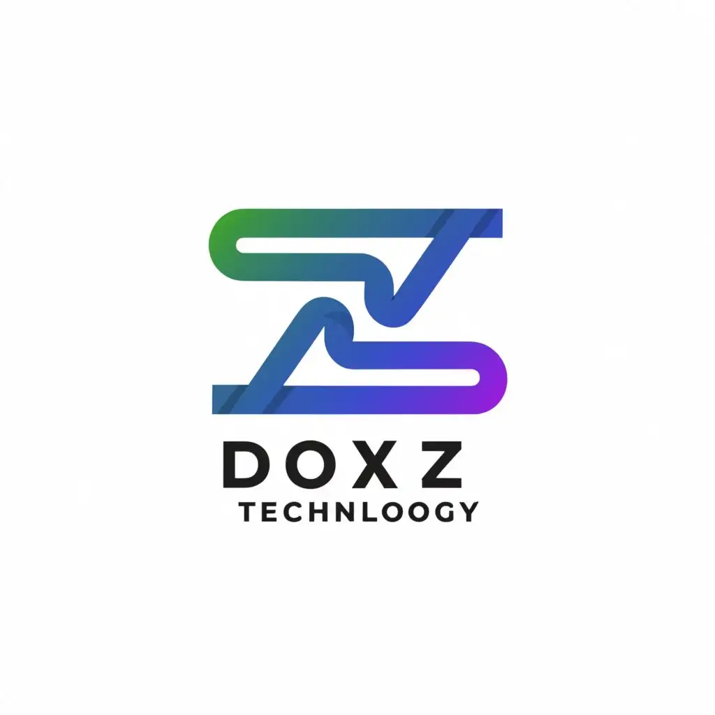 a logo design,with the text "Doxz Technology", main symbol:combine letter initiatives of D,X,Z,O and make a icon or monogram logo representing technology,Moderate,be used in Technology industry,clear background