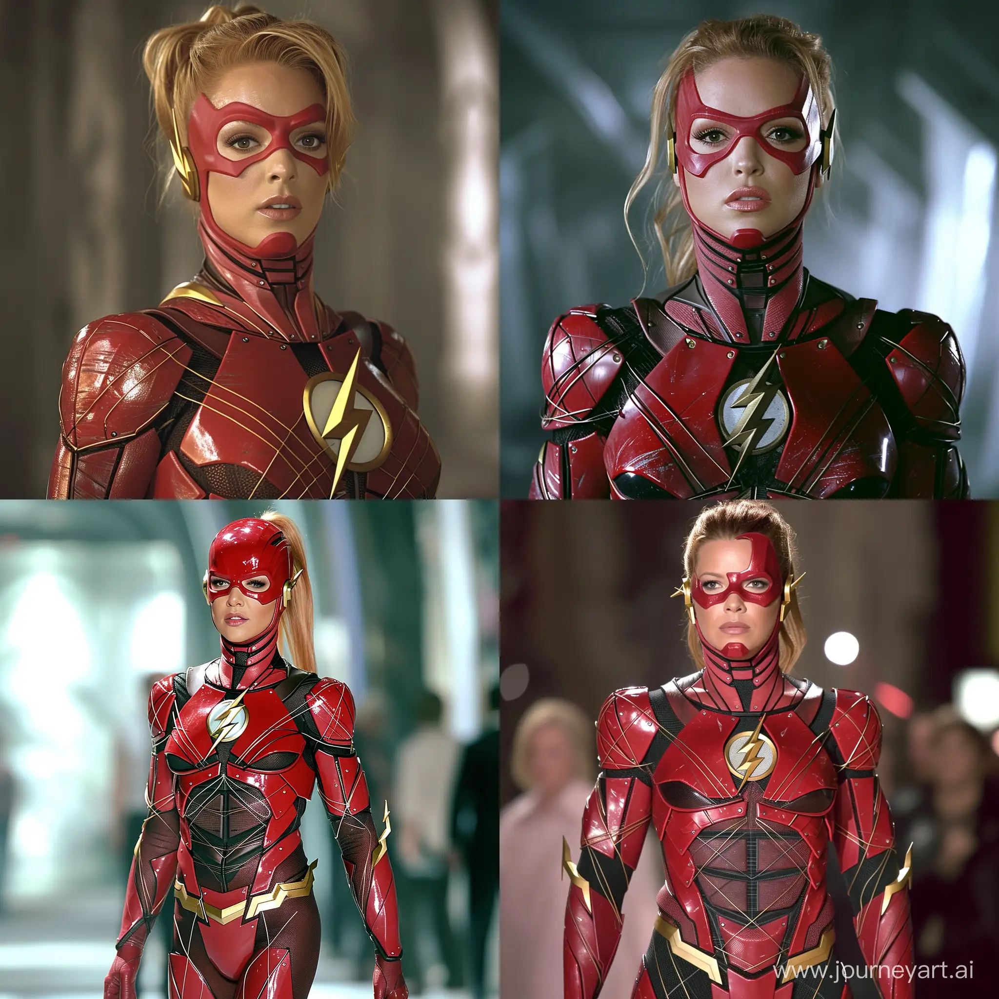 Britney Spears as The Flash in Movie 