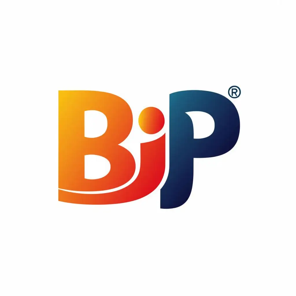 logo, BJP, with the text "BJP", typography, be used in Medical Dental industry