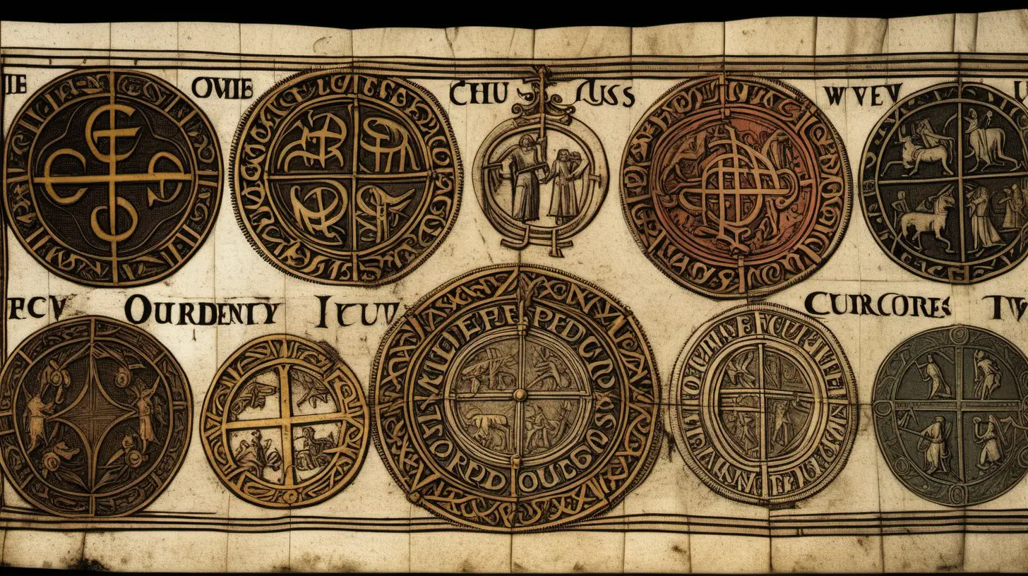 Medieval European Currency Variety Display