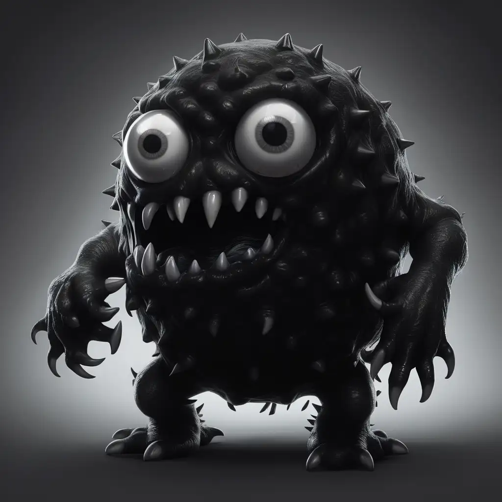 Mysterious Encounter Intriguing Black Glob Monster Unveiled