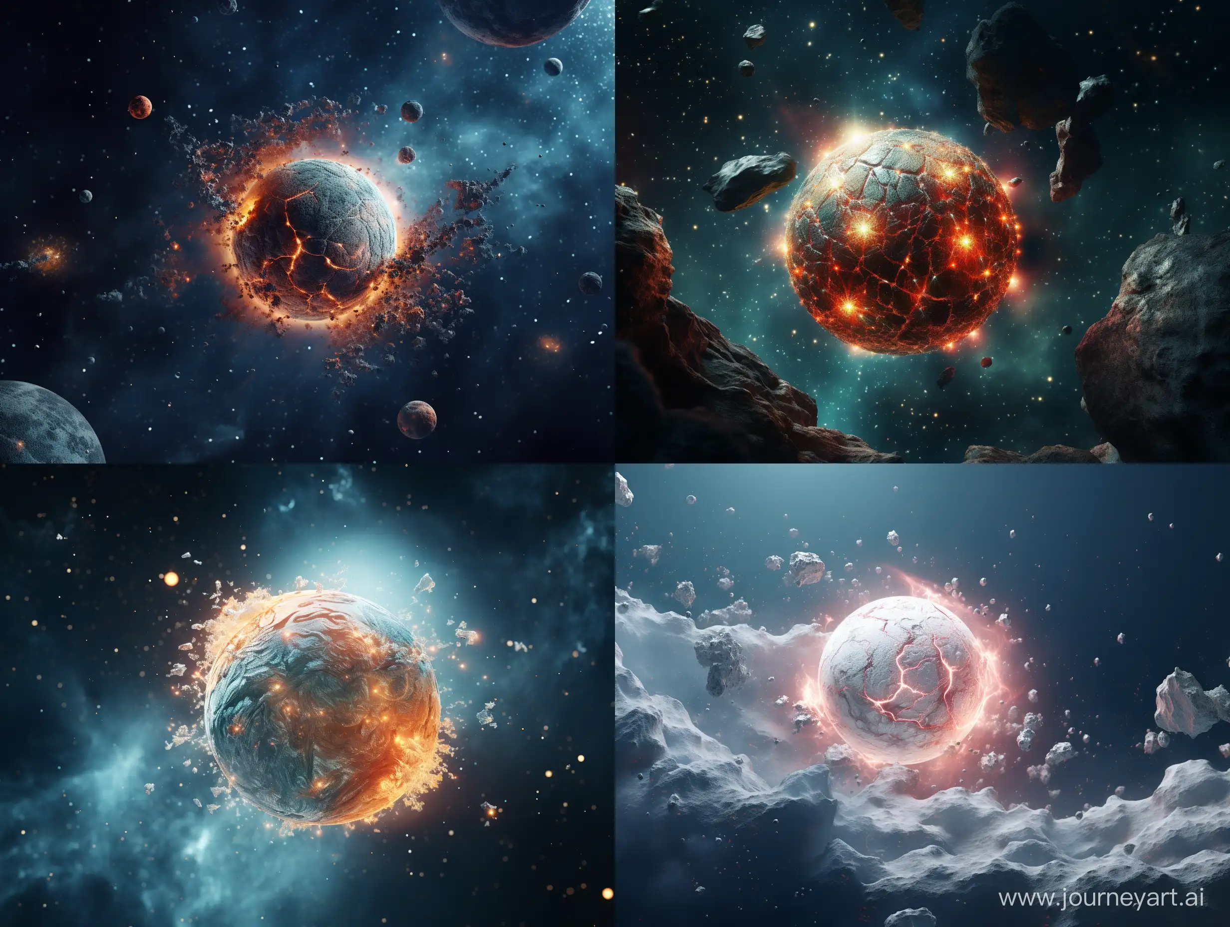 Foam-Ball-in-Space-Art-Mesmerizing-Cosmic-Creation