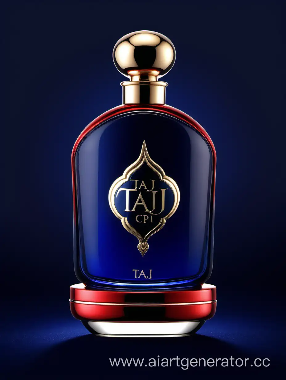 Elegant-DoubleLayer-Dark-Blue-Red-and-White-Perfume-with-Zamac-Cop