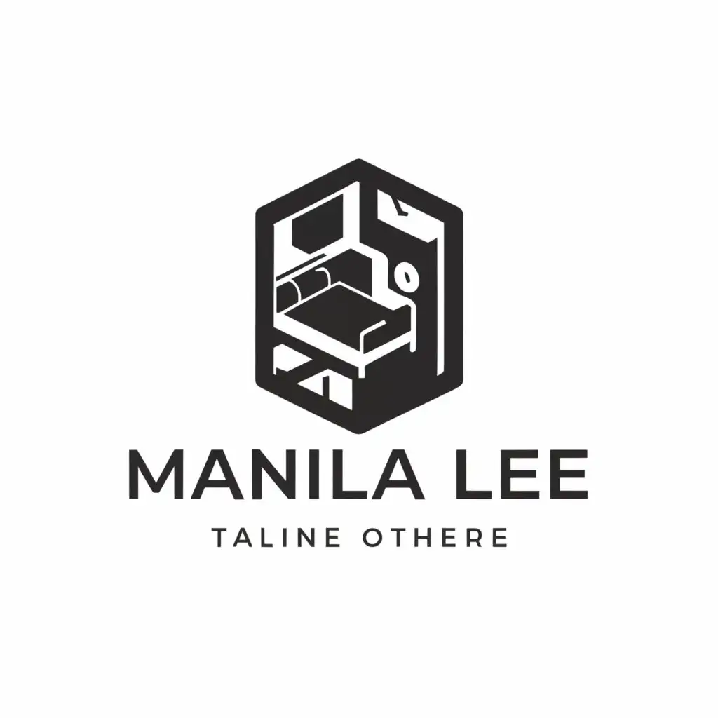 a logo design,with the text "MANILA LEE", main symbol:room,Minimalistic,be used in Travel industry,clear background