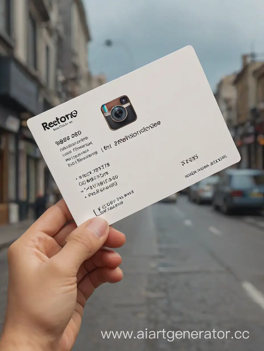 Stylish-Business-Card-Design-for-Restomovie-with-Instagram-Contact
