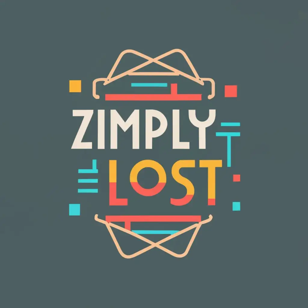logo, Computer Science, Gaming, with the text "ZimplyLost Network", typography, Minecraft style, Clean Font