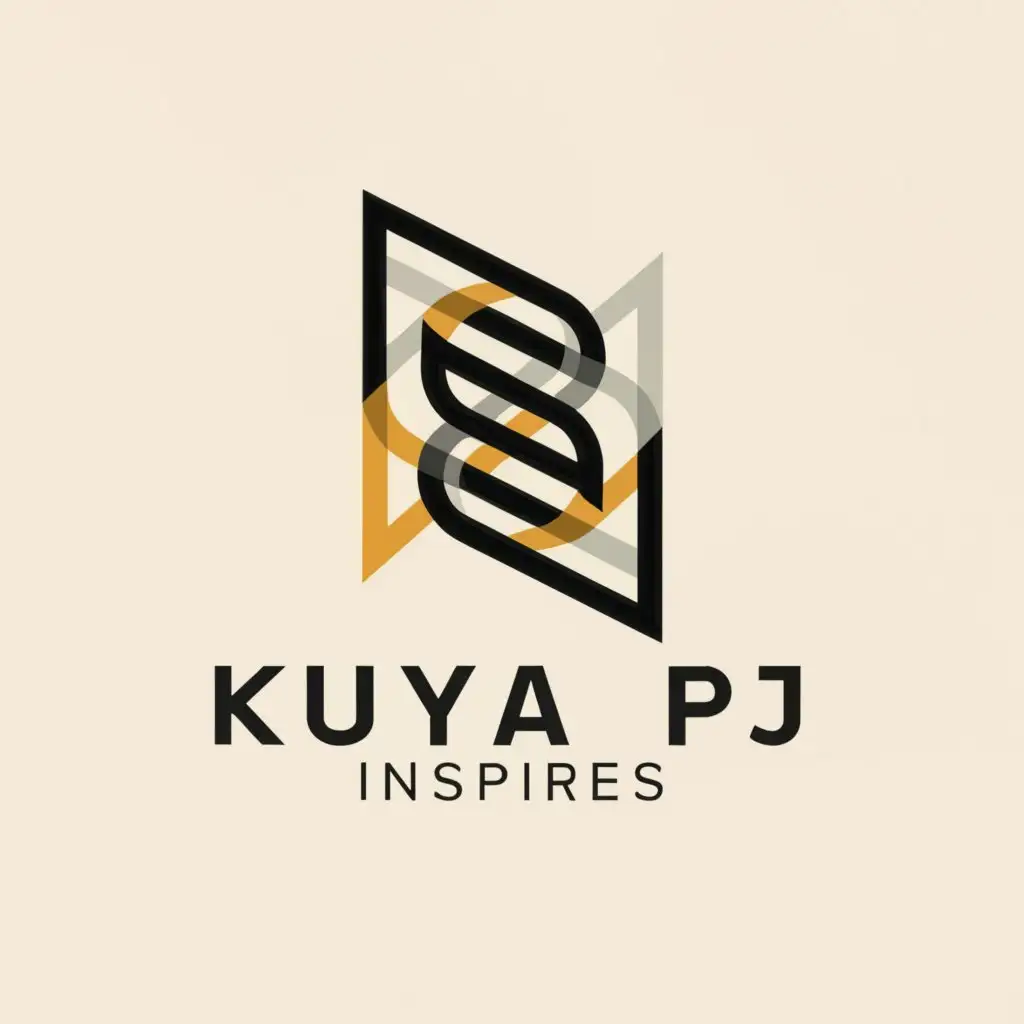 a logo design,with the text "Kuya PJ Inspires", main symbol:Monogram, combination of letters K, P, and J,Minimalistic,be used in Religious industry,clear background