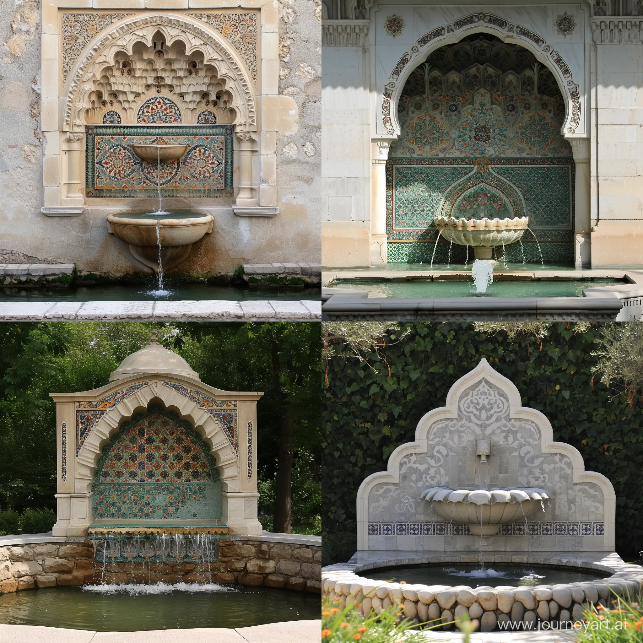Elegant-Ottoman-Fountain-in-a-11-Aspect-Ratio-Serene-Water-Feature-Photography