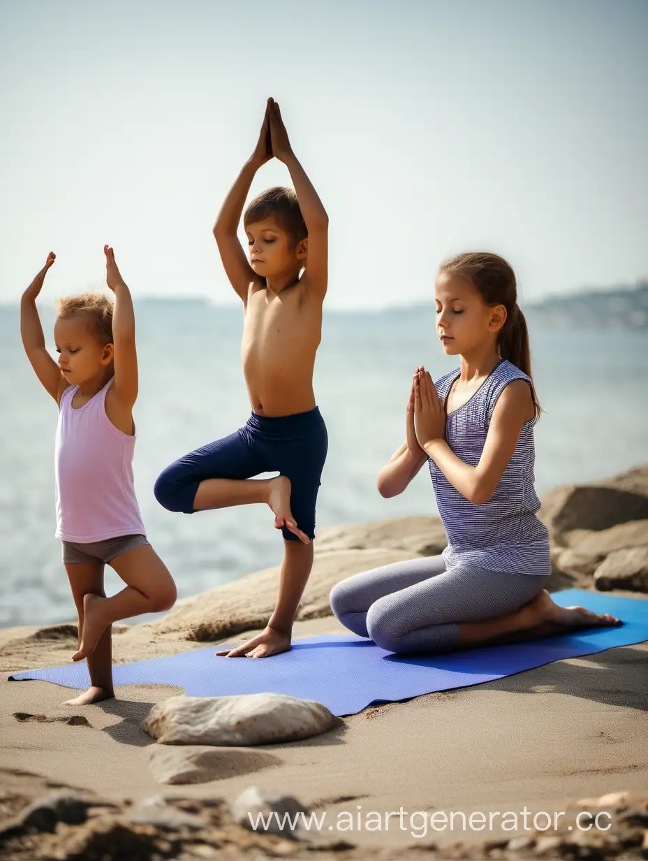 Family-Yoga-Session-by-the-Seaside