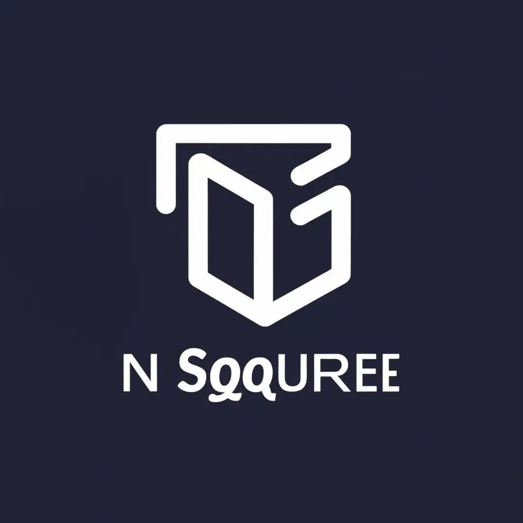 a logo design,with the text "N squre", main symbol:(
�
)
2
(N) 
2
 .,complex,be used in Entertainment industry,clear background