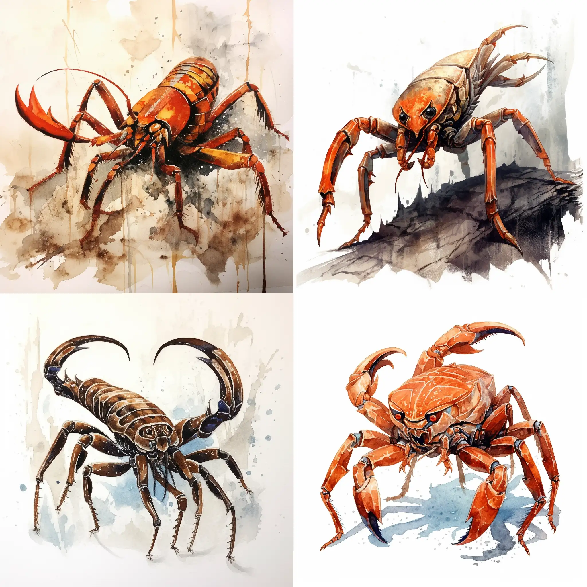 Epic-Watercolor-Depiction-of-Scorpio-the-Zodiac-Sign-Arthropod-with-Stinger