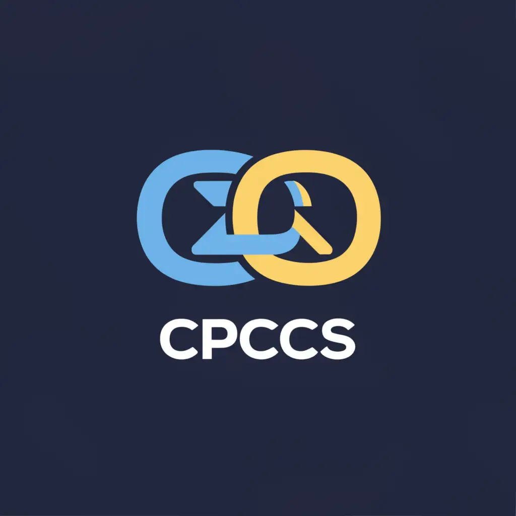 a logo design,with the text "ClearPath Customs Service Co. Ltd.", main symbol:CPCCS must be seen, BLUE AND GOLD FOR CUSTOMS, paper clip,Minimalistic,be used in Legal industry,clear background