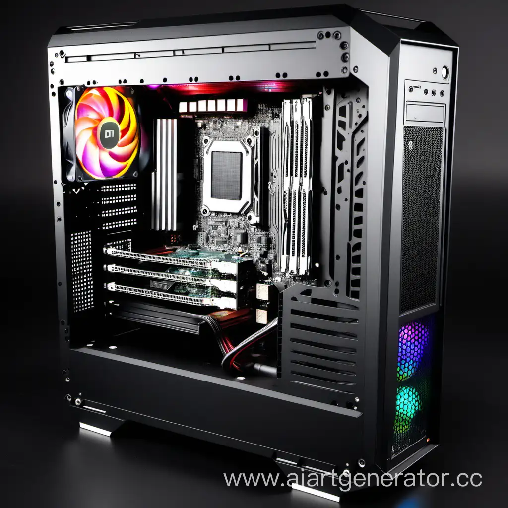 the image on which the main components of the PC will be indicated.
