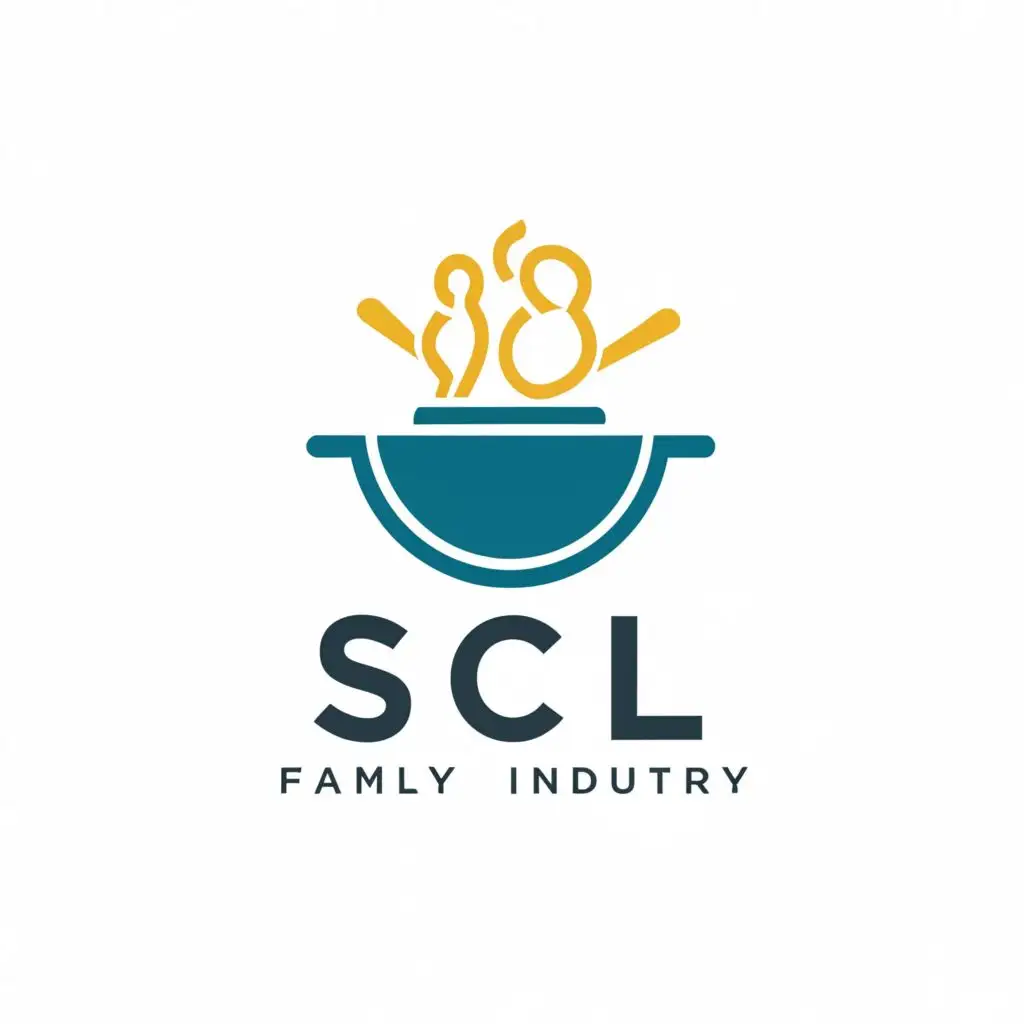 a logo design,with the text "SCL", main symbol:Food cooking ,Moderate,be used in Home Family industry,clear background