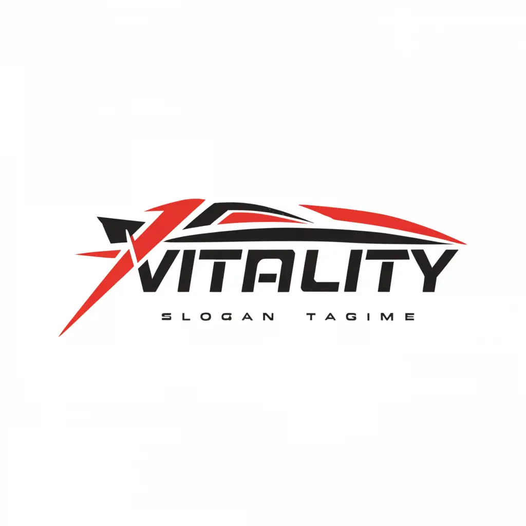 a logo design,with the text "vITALITY", main symbol:Racecars,Moderate,be used in Automotive industry,clear background
