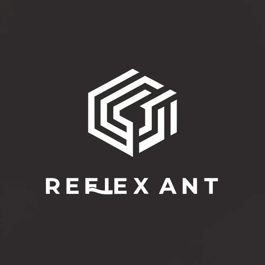a logo design,with the text "REFLEXANT", main symbol:need this text logo,Minimalistic,clear background