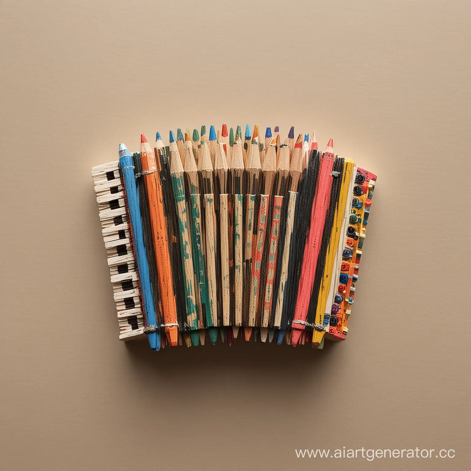 Simple-Pencil-Accordion-Creative-Instrument-Crafted-from-Pencils