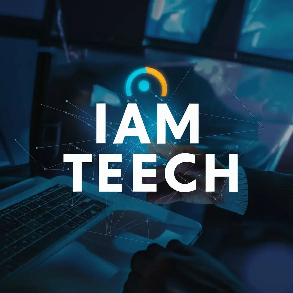 logo, Computer, with the text "IamTech", typography, be used in Technology industry
