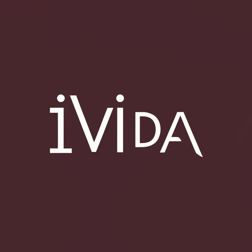 logo, LOGO Design For IVIDA Minimalistic TextBased Logo Inspired Typography Elegance, with the text "IViDA", typography