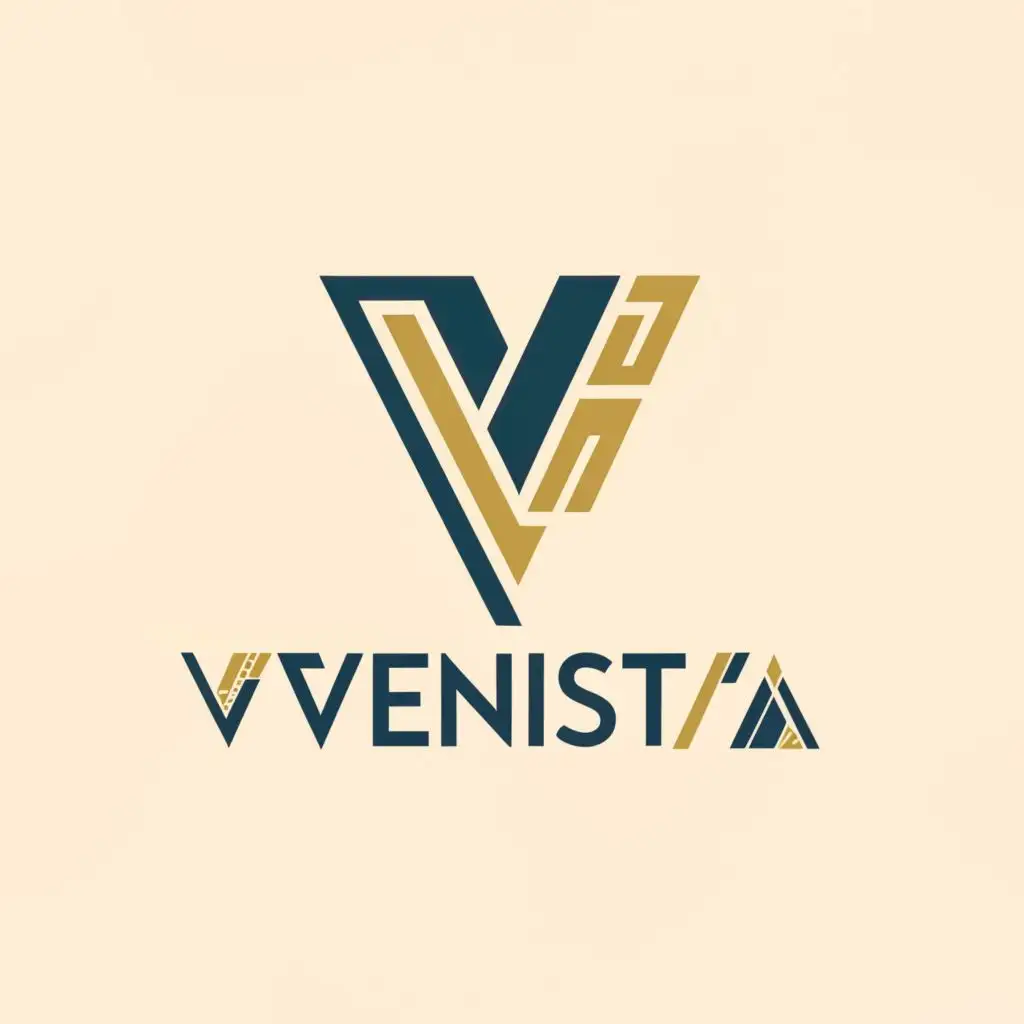 logo, VT, with the text "Venista", typography, be used in Real Estate industry
