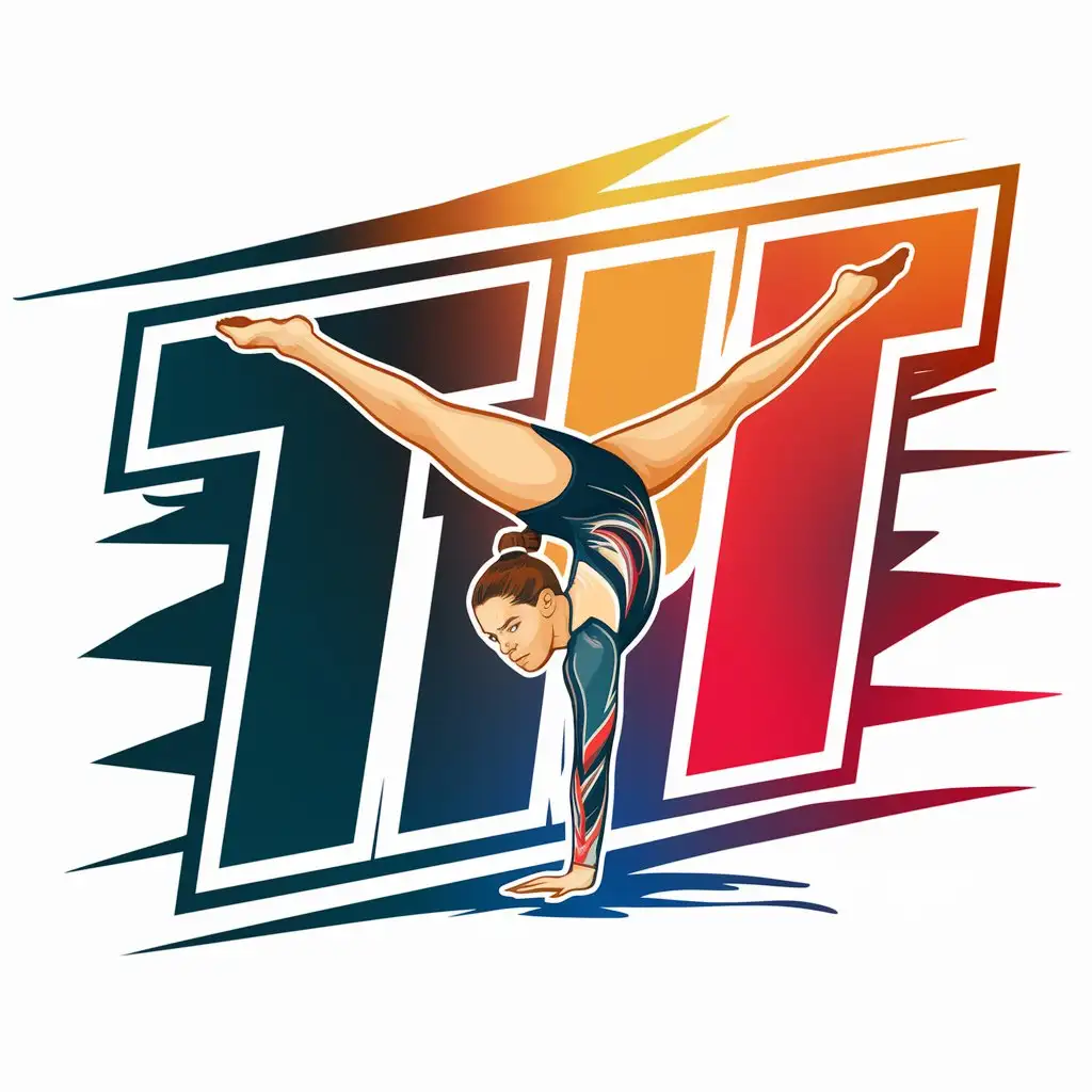 Dynamic Artistic Gymnastics Team Logo Design