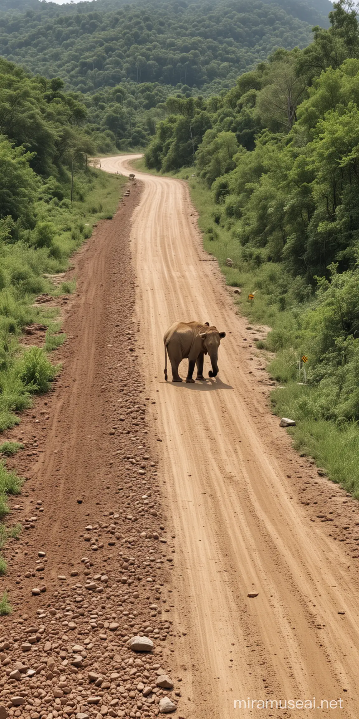 The effect of road construction on animal habitat