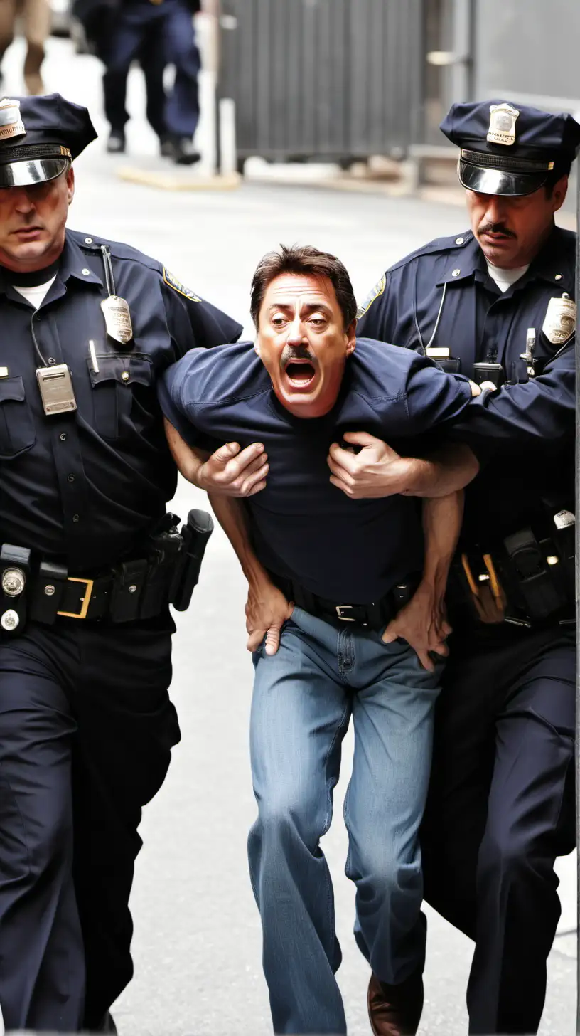 Image of Tony being arrested, symbolizing the turning point for Sarah.