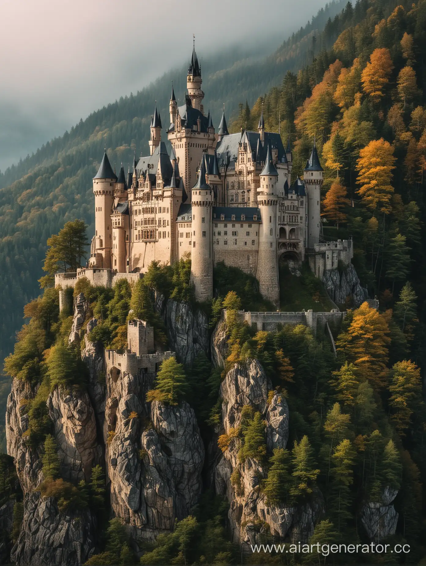 Enchanting-Castle-in-a-Tranquil-Forest-Setting