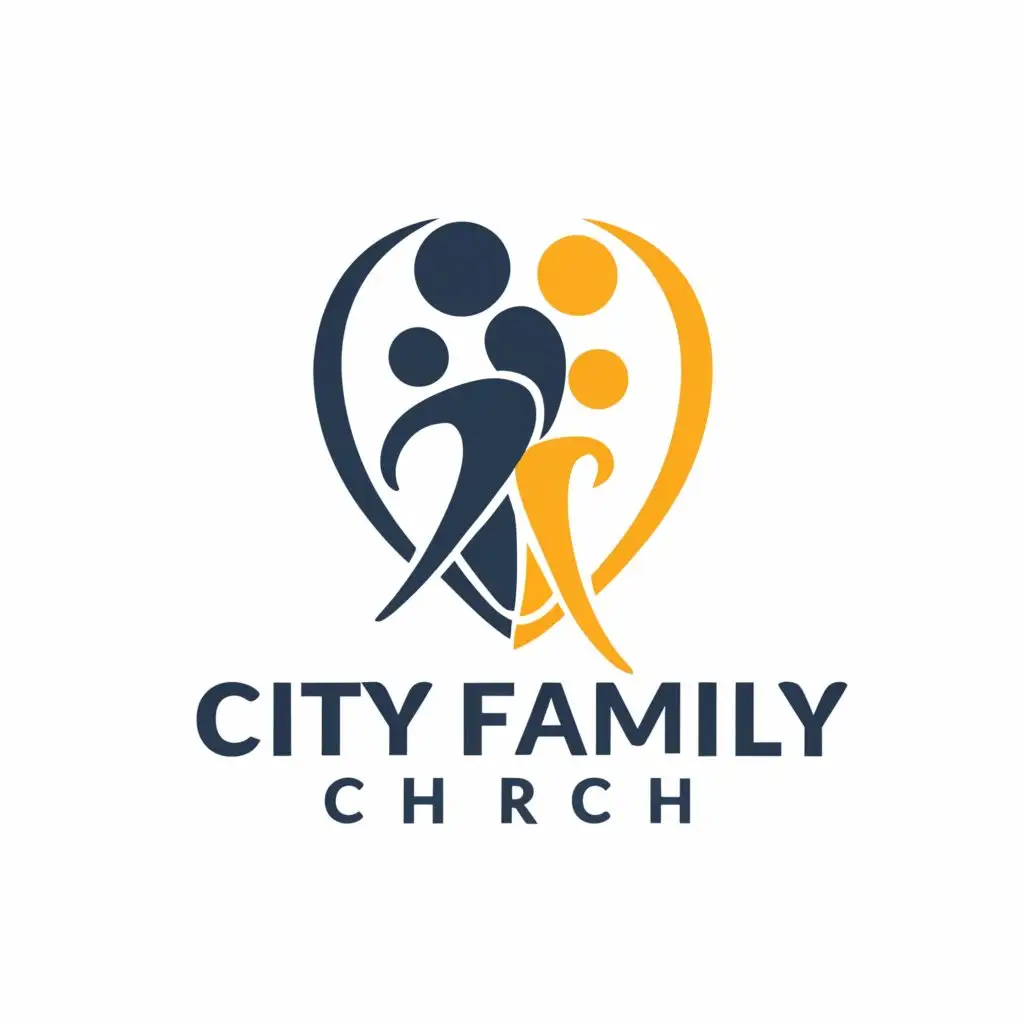 a logo design,with the text "City Family Church", main symbol:Family, spiritual, church,Moderate,be used in Religious industry,clear background