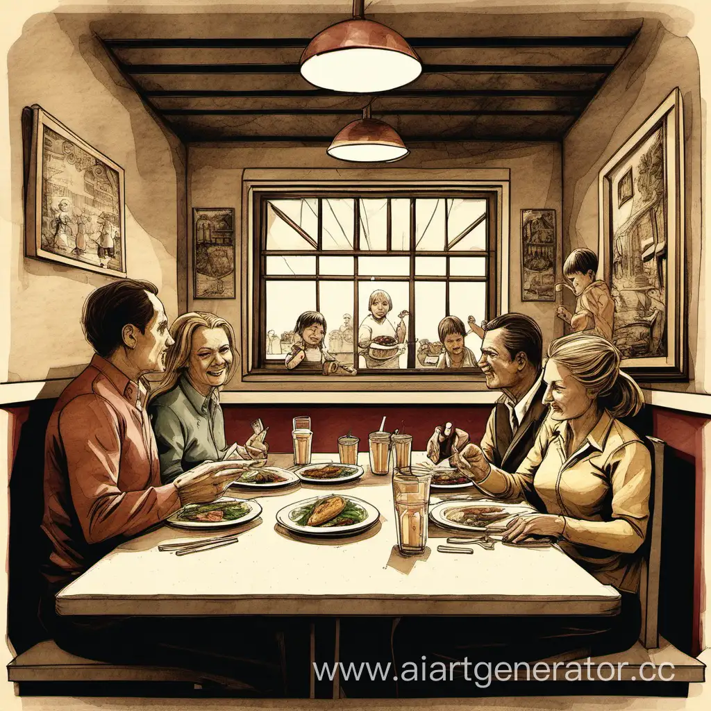 Happy-Families-Dining-at-a-Welcoming-Family-Restaurant