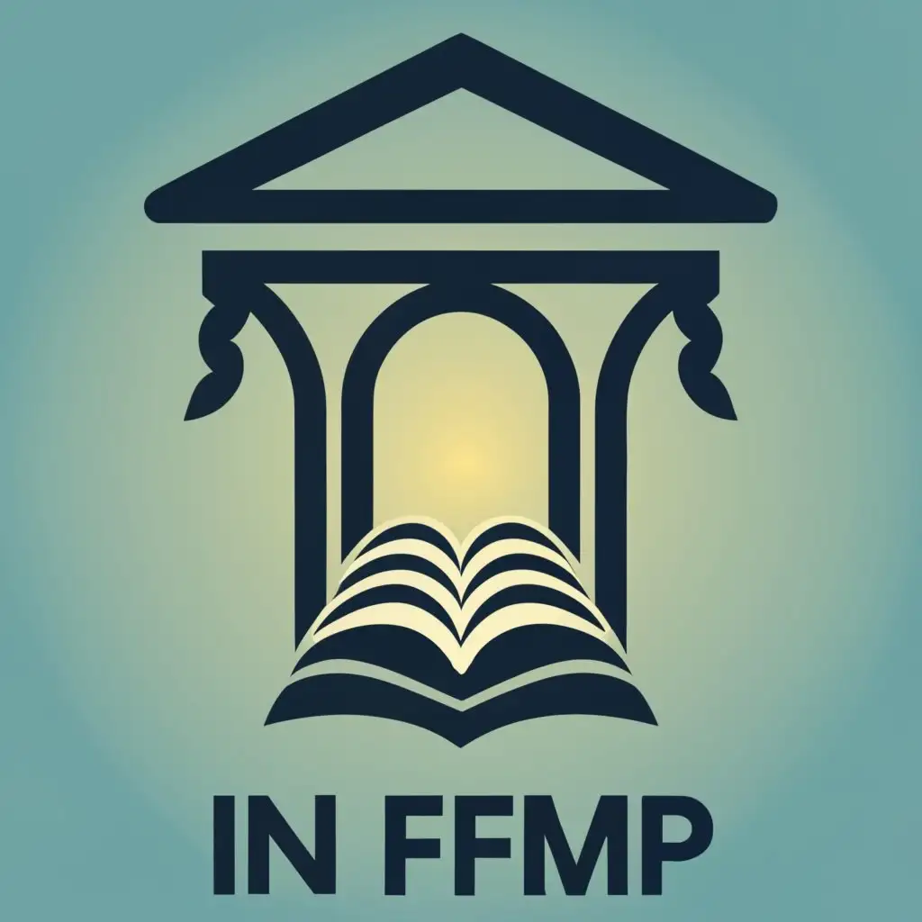 logo, majestic logo of a medicine university in Moroccan door books, with the text "FMP", typography, be used in Education industry