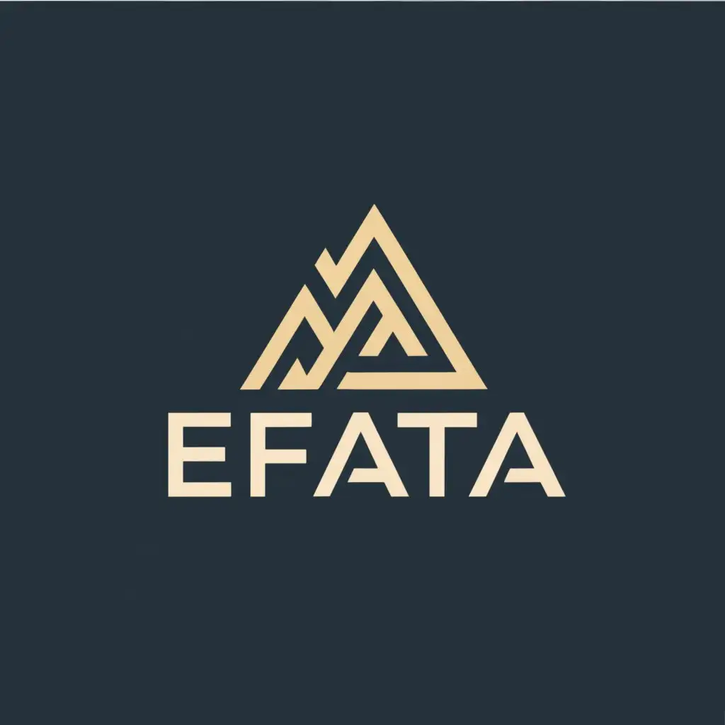 a logo design,with the text "Efata", main symbol:Mounth,Moderate,be used in Construction industry,clear background